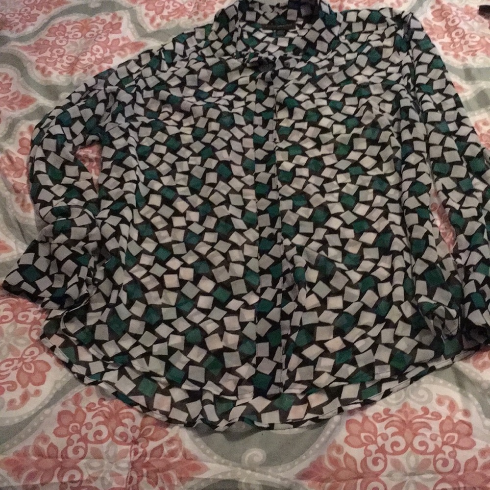 Lane Bryant sheer blouse